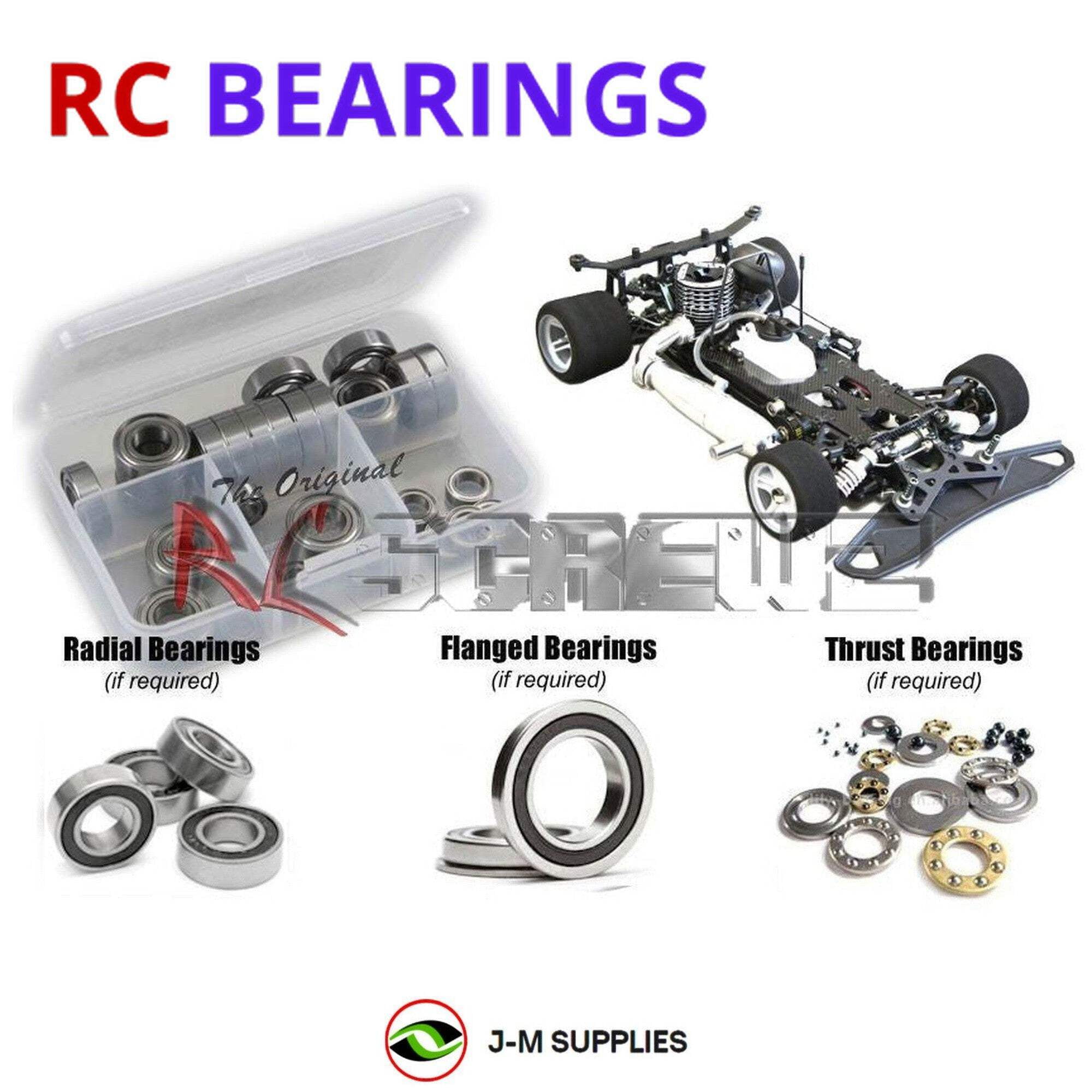 RCScrewZ Rubber Shielded Bearings mug036r for Mugen Seiki MRX6 1/8 Onroad H2006 RC Car | PRO RCScrewZ Rubber Shielded Bearings mug036r for Mugen Seiki MRX6 1/8 Onroad H2006 RC Car | PRO