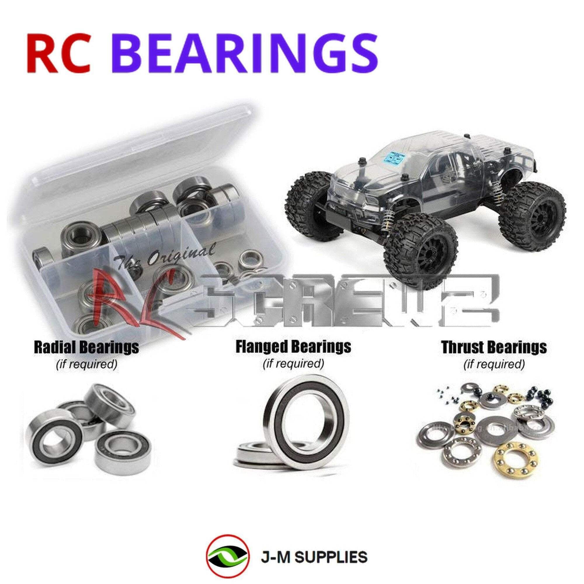 RCScrewZ Rubber Shielded Bearings prol003r for ProLine Pro MT 4x4 1 ...