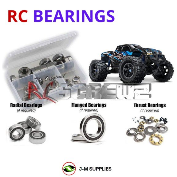 RCScrewZ Rubber Shielded Bearings tra061r for Traxxas X-Maxx 4x4 TSM (2015) 1/5 MT (77076-4) | SET