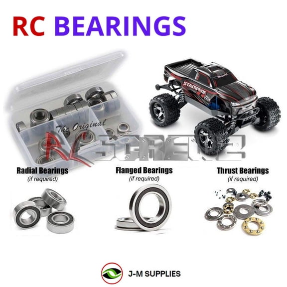 RCScrewZ Rubber Shielded Bearings tra065r for Traxxas Stampede 4x4 VXL TSM (2015) MT (67086-3) | SET