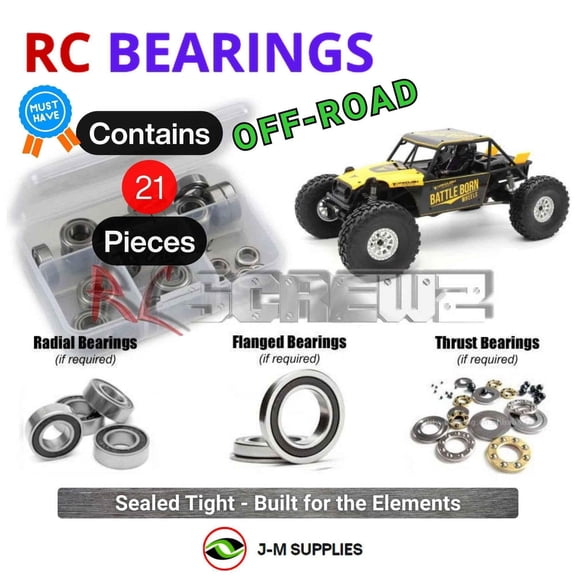 RCScrewZ Rubber Shielded Bearings vanq003r for Vanquish H10 Optic/RTR Crawler (#VPS09010/27) | SET