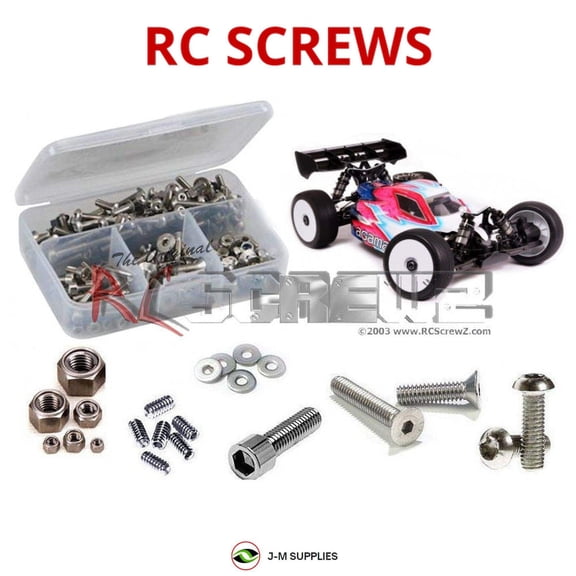 RCScrewZ Stainless Screw Kit aga004 for Agama Racing A319/P 1/8th Nitro Buggy RC Car | SET
