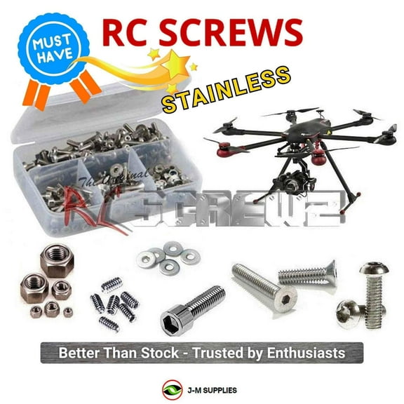 RCScrewZ Stainless Screw Kit alg024 for Align M690L Multicoptor Hexacopter Drone (#RM69001X) | SET