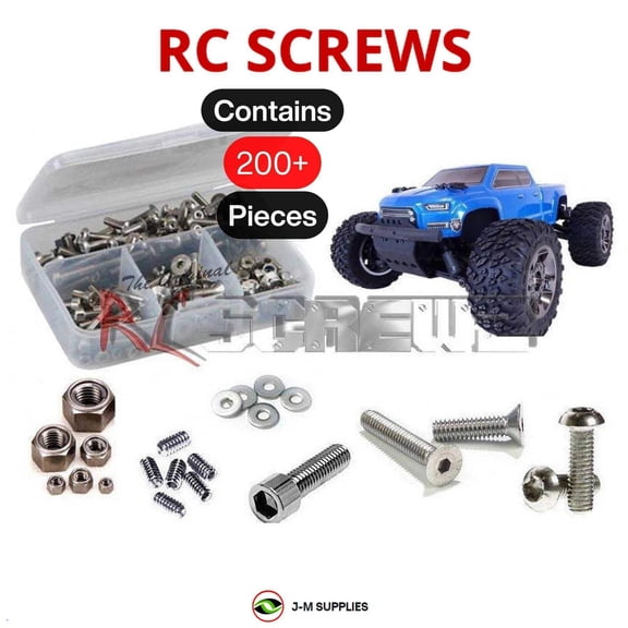 RCScrewZ Stainless Screw Kit ara031 for Arrma RC Big Rock 3s 1/10 BLX 4WD RTR MT (ARA102723) | SET