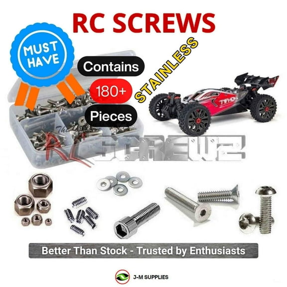 RCScrewZ Stainless Screw Kit ara039 for Arrma RC Typhon 3s 4x4 V3 #ARA4306V3 RC Car | SET