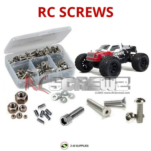 RCScrewZ Stainless Screw Kit arrm002 for Arrma Granite BLS Monster #AR102674/76 RC Car | SET