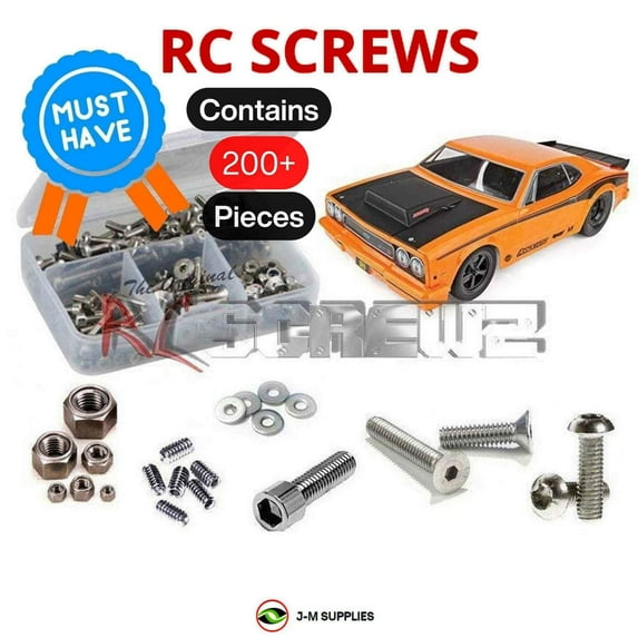 RCScrewZ Stainless Screw Kit asc107 for Associated DR10 Drag Race #ASC70025/28 RC Car | SET