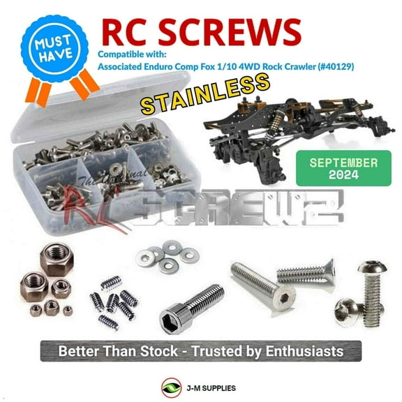 RCScrewZ Stainless Screw Kit asc156 for Associated Enduro Comp Fox 1/10 4WD Crawler (#40129) | SET