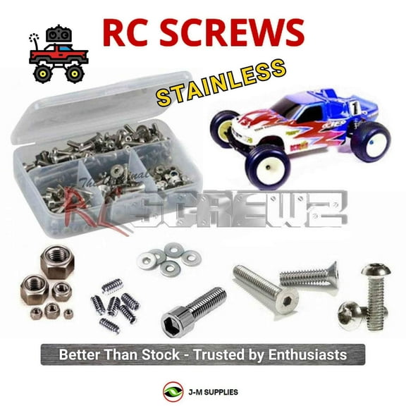 RCScrewZ Stainless Screw Kit ass004 for Team Associated T3 1/10 Stadium Truck RTR/Factory | SET
