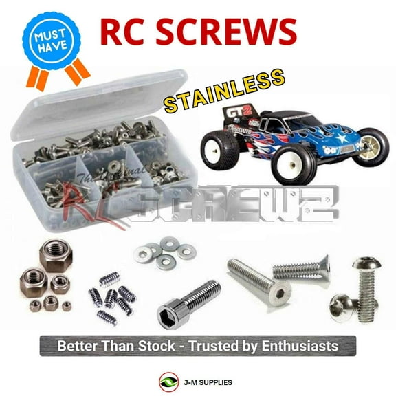 RCScrewZ Stainless Screw Kit ass024 for Associated RC10GT2 1/10 Nitro RTR/Factory Truck | SET
