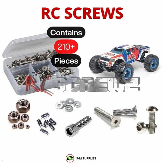 RCScrewZ Stainless Screw Kit ass054 for Team Associated Rival MT 1/8th #20511 RC Car | PRO