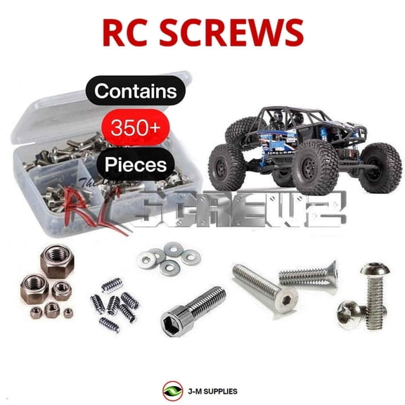 RCScrewZ Stainless Screw Kit axi022 for Axial RR10 Bomber Rock Racer 1/10 4WD RTR (AX90048) | SET