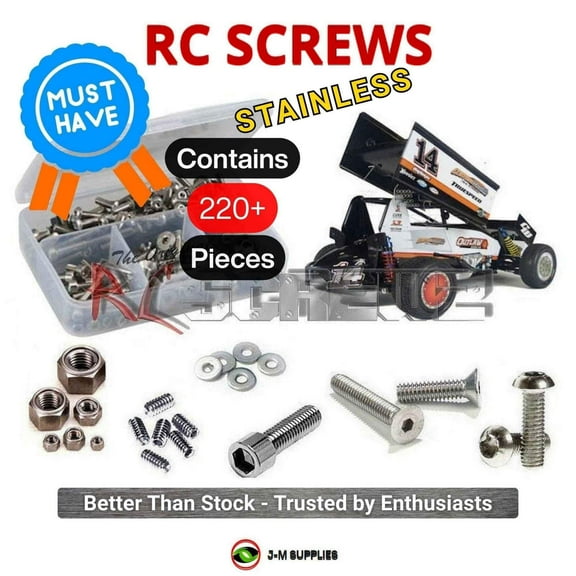 RCScrewZ Stainless Screw Kit cus012 for Custom Works RC Outlaw 4 Sprint Car 1/10 (#0724) Kit | SET