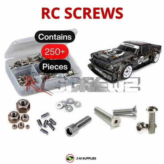 RCScrewZ Stainless Screw Kit asc127 for Team Associated Apex2 Hoonicorn RTR 1/10 4WD (#30124) | SET