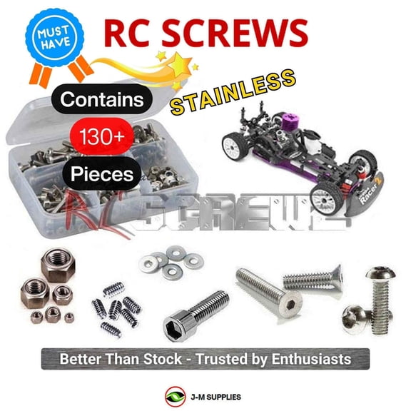 RCScrewZ Stainless Screw Kit hpi006 for HPI Racing Nitro RS4 Racer 2 Chassis (#426) RC Touring | SET