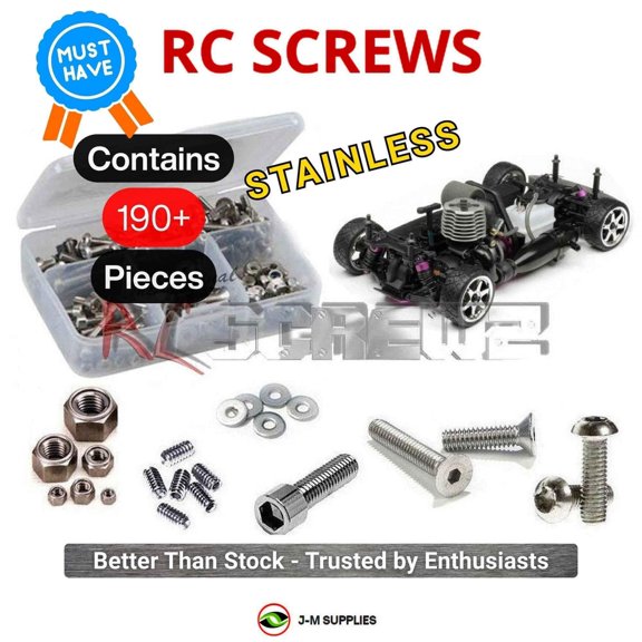 RCScrewZ Stainless Screw Kit hpi097 for HPI Racing RS4 3 Evo Plus Nitro (#10055) | SET