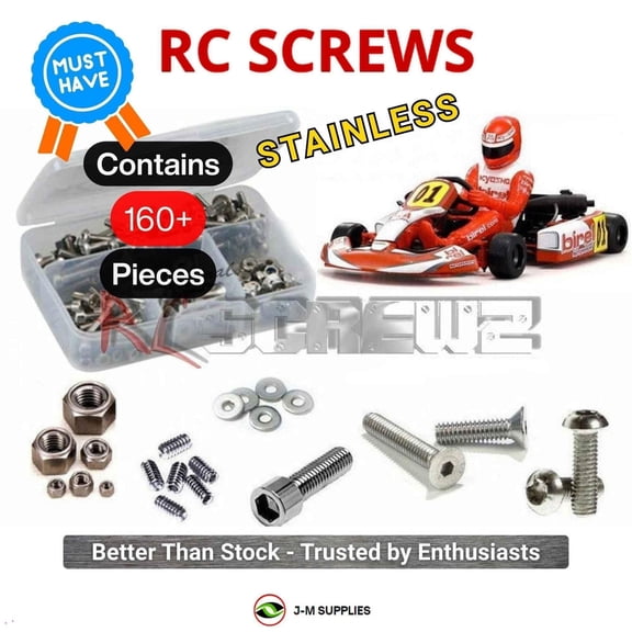 RCScrewZ Stainless Screw Kit kyo117 for Kyosho Birel 1/5 Racing Krt R31-SE 31315 RC Car | SET