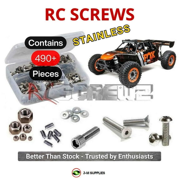 RCScrewZ Stainless Screw Kit los118 for Losi DBXL-E 2.0 1/5 4WD RTR (#LOS05020) Desert Buggy | SET