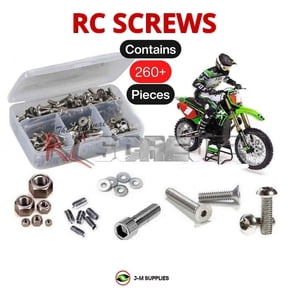 RCScrewZ Stainless Screw Kit los141 for Team Losi 1/4 Promoto-MX RTR (#LOS06000) RC Motorcycle | SET