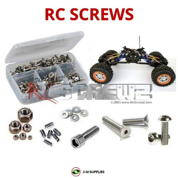 RCScrewZ Stainless Screw Kit rcr005 for RedCat Racing RockSlide Crawler 1/8 4WD RC Car | SET
