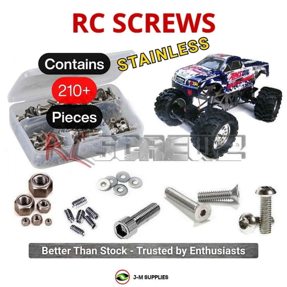 RCScrewZ Stainless Screw Kit rcr015 for RedCat Racing Ground Pounder Crawler RC | SET