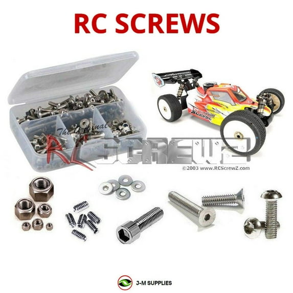 RCScrewZ Stainless Screw Kit swz007 for SWorkZ S350 EVO II 1/8th RC Car | SET