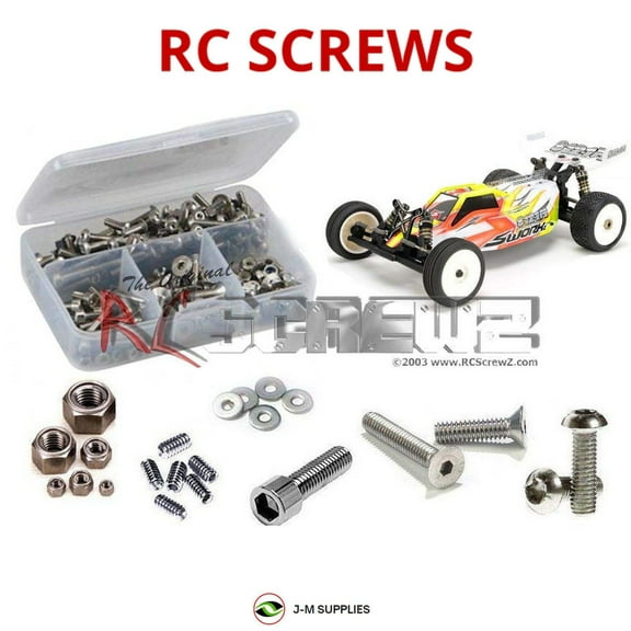 RCScrewZ Stainless Screw Kit swz008 for SWorkZ S12-1M 2wd 1/10th RC Car | SET
