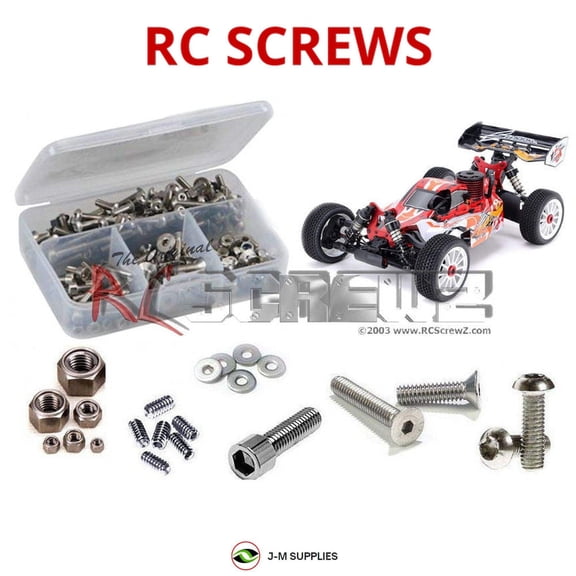 RCScrewZ Stainless Screw Kit swz021 for SWorkZ S12-2C 2wd 1/10th (#910033C) RC Car | SET