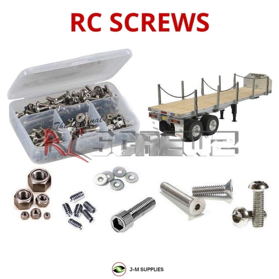 RCScrewZ Stainless Screw Kit tam189 for Tamiya Flatbed Trailer 1/14th #56306 RC | SET