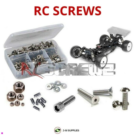 RCScrewZ Stainless Screw Kit tek017 for Tekno RC EB410 4WD 1/10th Elec Race Buggy (TKR6500) | SET