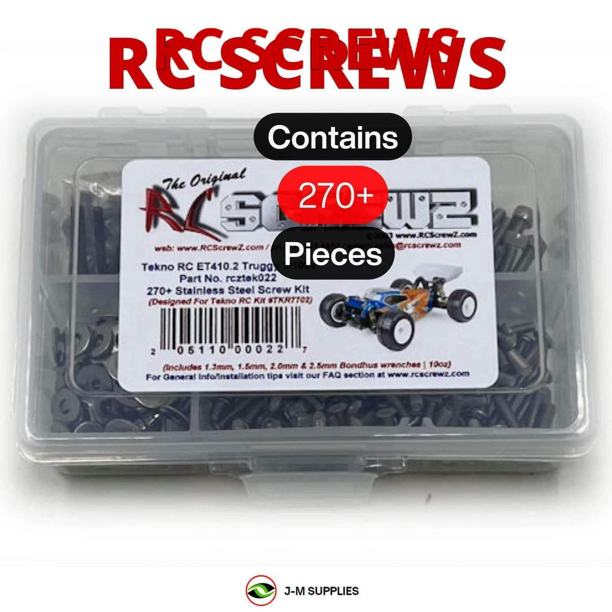 RCScrewZ Stainless Steel Screw Kit Tek011 – Complete Metric Screw Set For Tekno RC ET48.3 Truggy