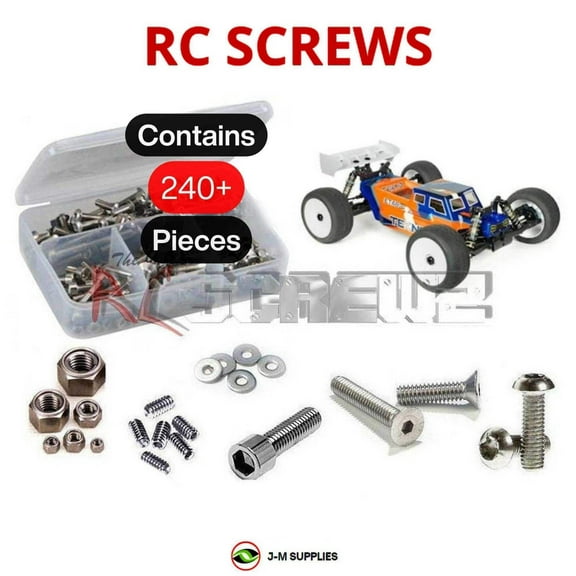 RCScrewZ Stainless Screw Kit tek023 for Tekno RC ET48.2 2.0 1/8 Electric 4WD Truggy (#TKR9600) | SET