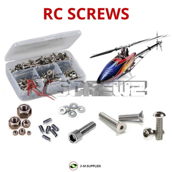 RCScrewZ Stainless Screws alg038 for Align T-REX 470LM Dominator Helicopter RH47E01XT RC | SET
