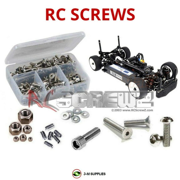 RCScrewZ Stainless Steel Screw Kit 3rac006 for 3 Racing M4 Chassis/Pro 4wd RC Car | SET