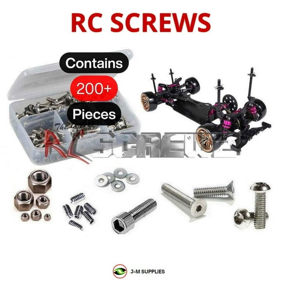 RCScrewZ Stainless Steel Screw Kit 3rac010 for 3 Racing Sakura D4 RWD 1/10 Drift RC Car | SET