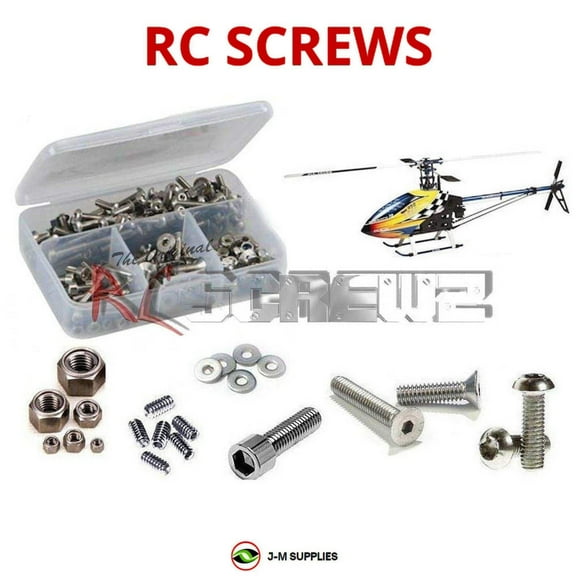 RCScrewZ Stainless Steel Screw Kit alg016 for Align T-REX 450 Sport V2 Helicopter (#KX015081T) | SET