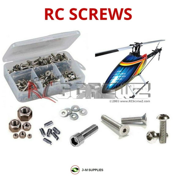 RCScrewZ Stainless Steel Screw Kit alg021 for Align 550e DFC Trekker RC Car | SET