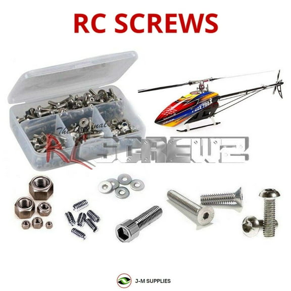 RCScrewZ Stainless Steel Screw Kit alg036 for Align 700X Dominator RC Car | SET