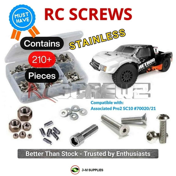 RCScrewZ Stainless Steel Screw Kit asc117 for Associated Pro2 SC10 Truck #70020/21 | SET