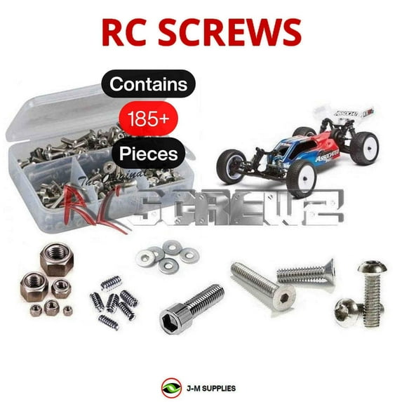 RCScrewZ Stainless Steel Screw Kit ass059 for Team Associated RC10 B5M 1/10 2WD Buggy (#90003) | SET