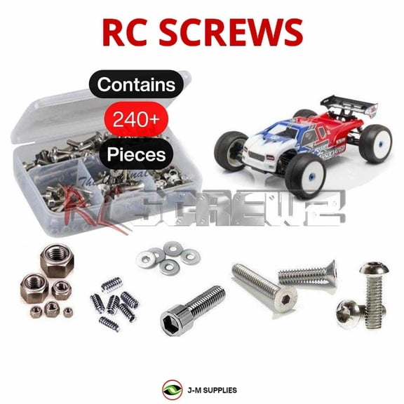 RCScrewZ Stainless Steel Screw Kit ass075 for Associated RC8 T3e Team (#80918) | SET