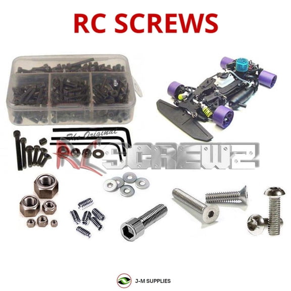 RCScrewZ Stainless Steel Screw Kit crc001 for CRC Maddog 1/8th Nitro Onroad RC Car | SET