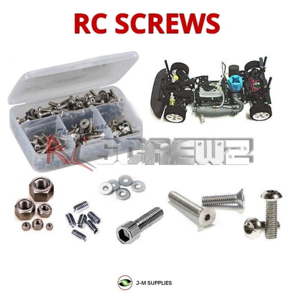 RCScrewZ Stainless Steel Screw Kit crc002 for CRC STS Pro/II Nitro 1/10th | SET