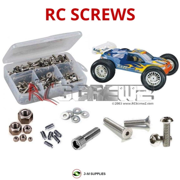 RCScrewZ Stainless Steel Screw Kit dur022 for Duratrax Raze ST 1/8th Nitro RC Car | SET