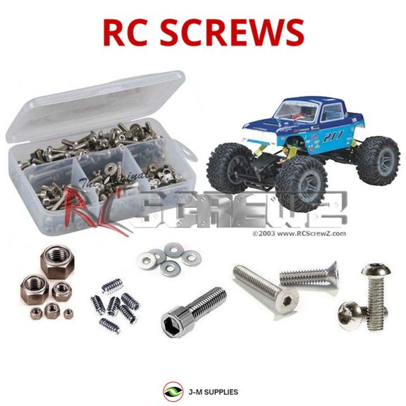 RCScrewZ Stainless Steel Screw Kit dur027 for Duratrax Cliff Climber RC Car | SET