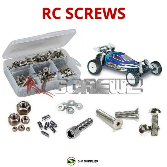 RCScrewZ Stainless Steel Screw Kit dur028 for Duratrax Evader EXB RC Car | SET