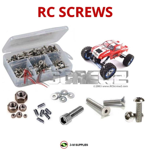 RCScrewZ Stainless Steel Screw Kit ftx002 for FTX Racing Spyder 1/10th Crawler RC Car | SET