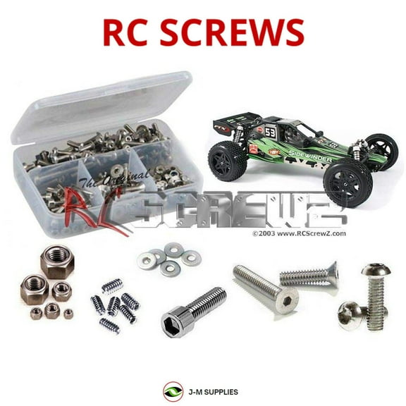 RCScrewZ Stainless Steel Screw Kit ftx004 for FTX Sidewinder RTR 1/8th RC Car | SET