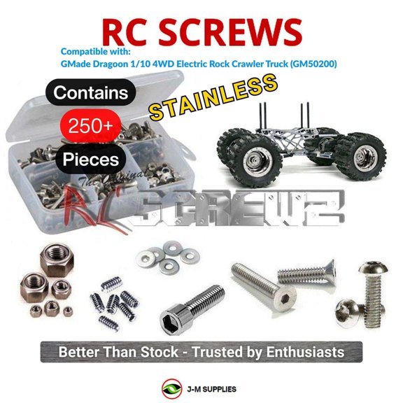 RCScrewZ Stainless Steel Screw Kit gma003 for GMade Dragoon Racing Truck RC Car | SET
