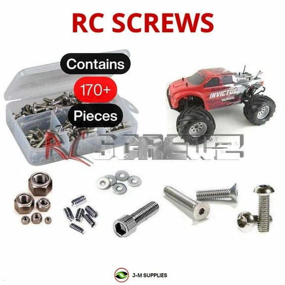 RCScrewZ Stainless Steel Screw Kit helrc001 for Helion RC Invictus 10MT 1/10th RC | SET